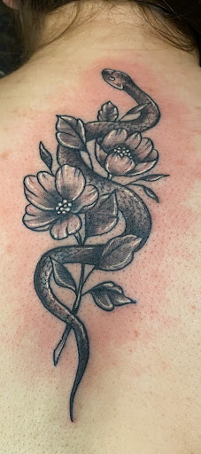 Explore cover up tattoo ideas leg, creative tattoo ideas in Punxsutawney, available at DarkStar Tattoo
