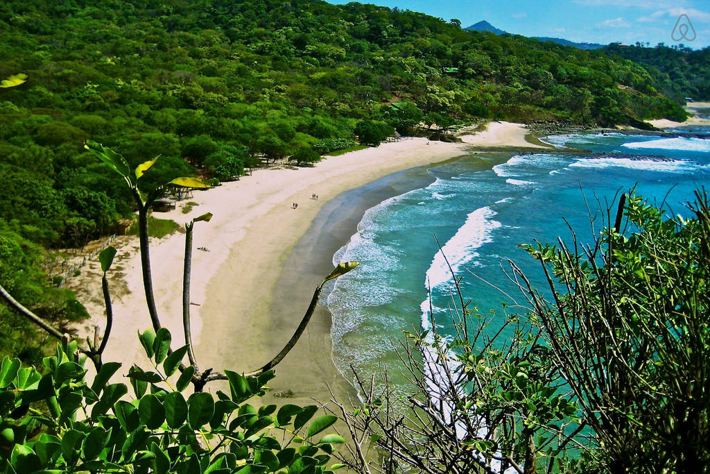 Foto de Playa Rosa con recta y larga