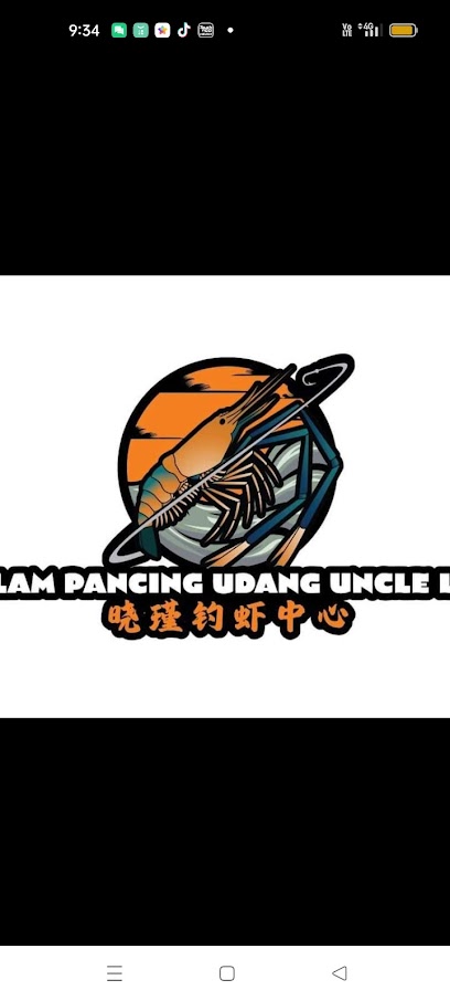 Kolam pancing udang uncle Ling