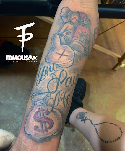 Explore cover up ideas for ankle tattoos, creative tattoo ideas in Hammond, available at Famous Ink, Inc.
