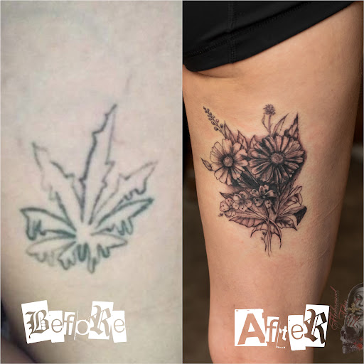 Explore women tattoo sleeve ideas, creative tattoo ideas in Moweaqua, available at Fleshwound Tattoo