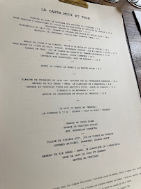 L'Ébauchoir à Paris menu