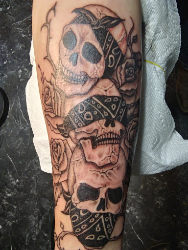 Explore sun tattoo ideas, creative tattoo ideas in Reedsville, available at Rock Shop Tattoos