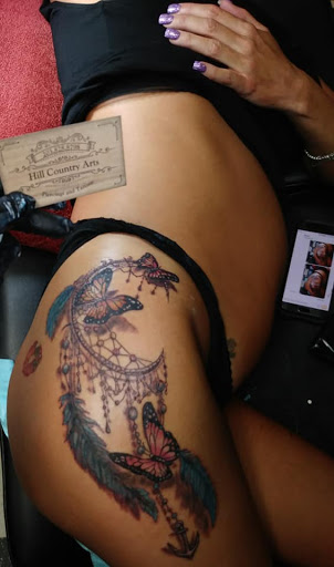 Explore tattoo of lips ideas, creative tattoo ideas in Dripping Springs, available at Hill Country Arts Piercings And Tattoos