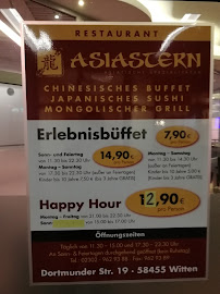 Menu / carte de Asia Stern à Witten