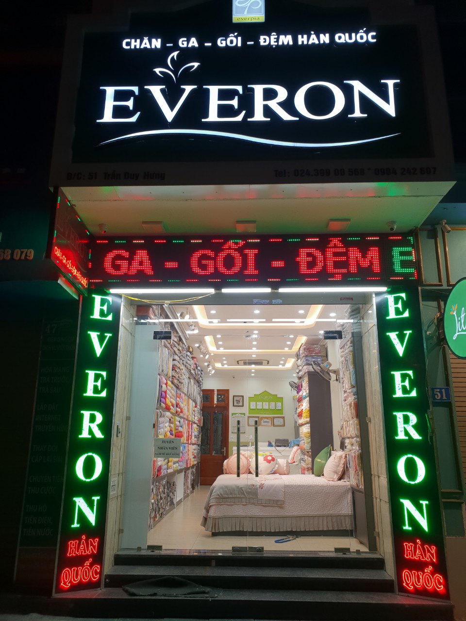 Chăn Ga Gối Đệm Everon 51 Trần Duy Hưng Hà Nội