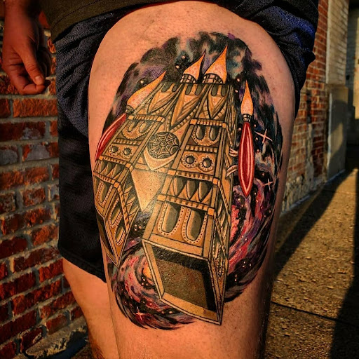 Explore astros tattoo ideas, creative tattoo ideas in South Haven, available at Sirens Rose