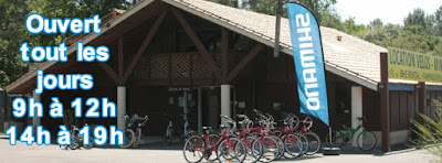 Le garage à vélo à Hourtin