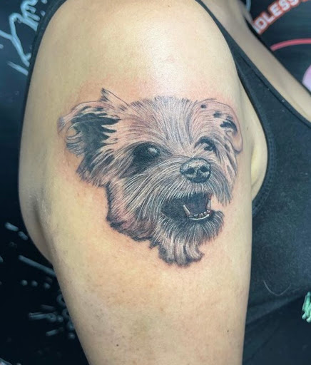 Explore pectoral tattoo ideas, creative tattoo ideas in West Palm Beach, available at DynamiQ Ink