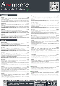 Menu du A-mare Ristorante & Pizza à Viareggio