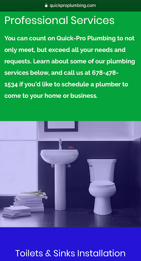 Plumber «Quick-Pro Plumbing», reviews and photos, 2295 Towne Lake Pkwy, Woodstock, GA 30189, USA