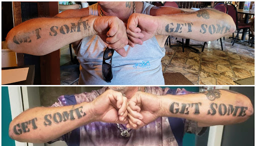 Explore lion sleeve tattoo ideas, creative tattoo ideas in Homosassa, available at Citrus Tattoos