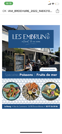Photos du propriétaire du Restaurant français Restaurant Les Embruns à Île-aux-Moines - n°4
