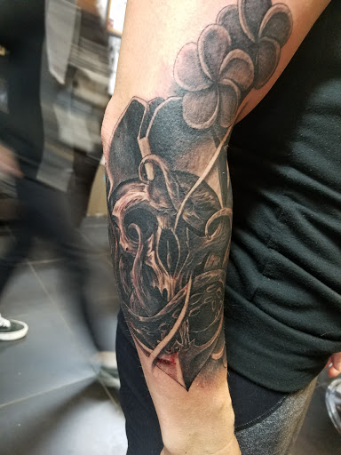 Explore cross tattoo idea, creative tattoo ideas in Albuquerque, available at Por Vida Tattoo