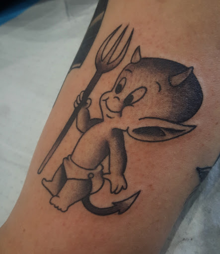 Explore abdominal tattoo ideas, creative tattoo ideas in Bakersfield, available at CLASSIC STANDARD TATTOO CO.