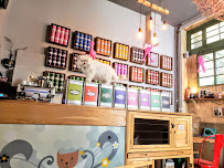 Atmosphère du Le GentleCat bar a chat restaurant salon de thé interdit moins de 12 ans à Lyon - n°15