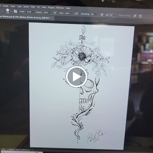 Explore cover up tattoo ideas on shoulder, creative tattoo ideas in Traverse City, available at Pinups & Needles