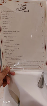 Menu du Ristorante Scuto à Paterno