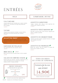 Restaurant de grillades à l'américaine Le Beef Paradis Steakhouse restaurant de viande maturée et d'exception à Paris - menu / carte