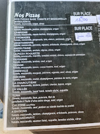 Carte du Pizza vallée à Dampierre-en-Yvelines