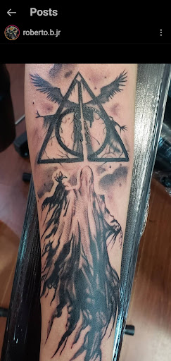 Explore spongebob tattoo ideas, creative tattoo ideas in Riverside, available at Darkstar Tattoo CA