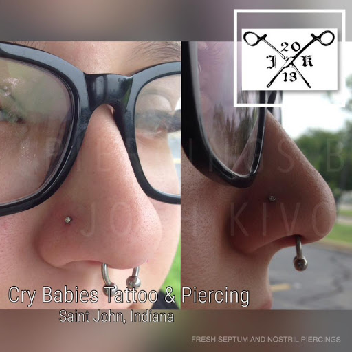 Tattoo Shop «Cry Babies Tattoo & Piercing», reviews and photos, 9123 Wicker Ave, St John, IN 46373, USA