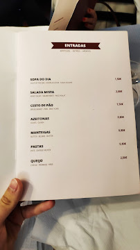 Restaurante TásCá no Chopin à Fátima menu
