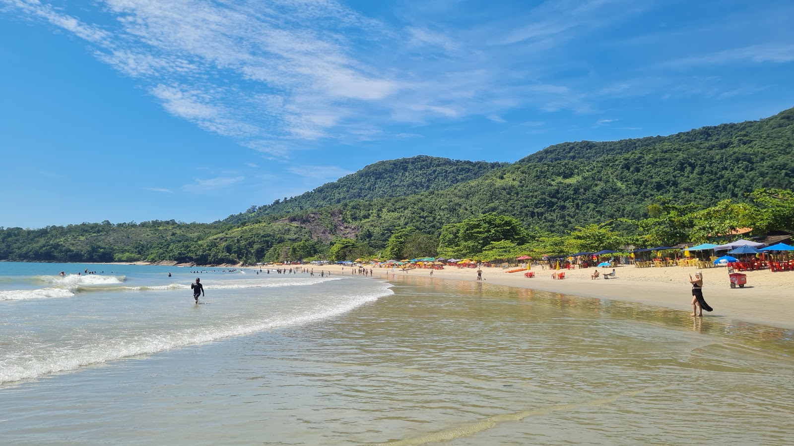 Foto van Praia da Cacandoca met turquoise puur water oppervlakte