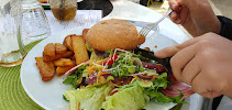 Hamburger végétarien du Restaurant français le bistrot du pont à Chauzon - n°10