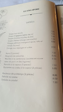 Menu du Restaurant Chinois Le Singapore à Sainte-Anne-d'Auray