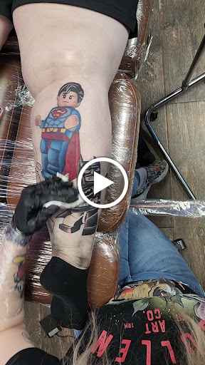 Explore stitch tattoo ideas, creative tattoo ideas in Arlington, available at The Chosen One Ink