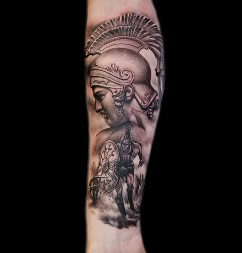 Explore stick n poke tattoo ideas, creative tattoo ideas in Danvers, available at The Kingdom Tattoo Co.