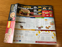 Menu du Tele Pizza à Düsseldorf