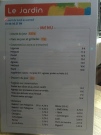 Restaurant Le Jardin à Paris (la carte)