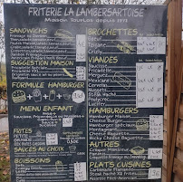 Menu / carte de Friterie La Lambersartoise à Lambersart