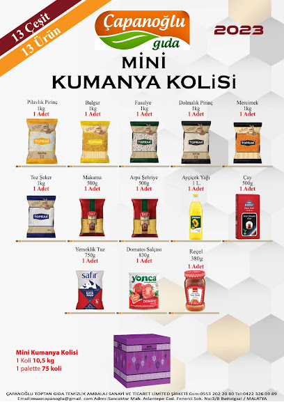 Çapanoğlu Toptan Gıda Temizlik Ambalaj Sanayi ve Ticaret Limited Şirketi