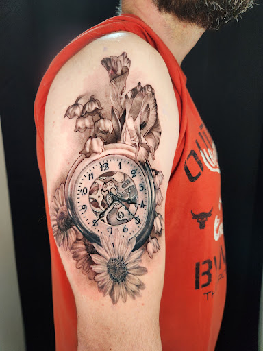 Explore libra scale tattoo ideas, creative tattoo ideas in Independence, available at Bare Skin Tattoo