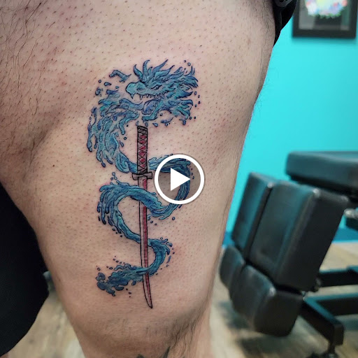 Explore religious chest tattoo ideas, creative tattoo ideas in Traverse City, available at Pinups & Needles