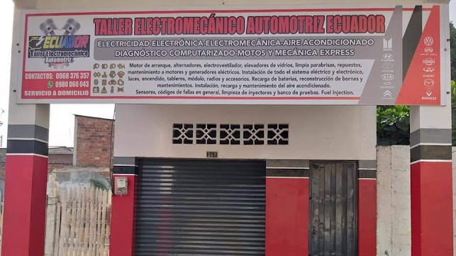 Taller electromecánico, eléctrico, electrónico, aire acondicionado y mecánica automotriz "Ecuador"