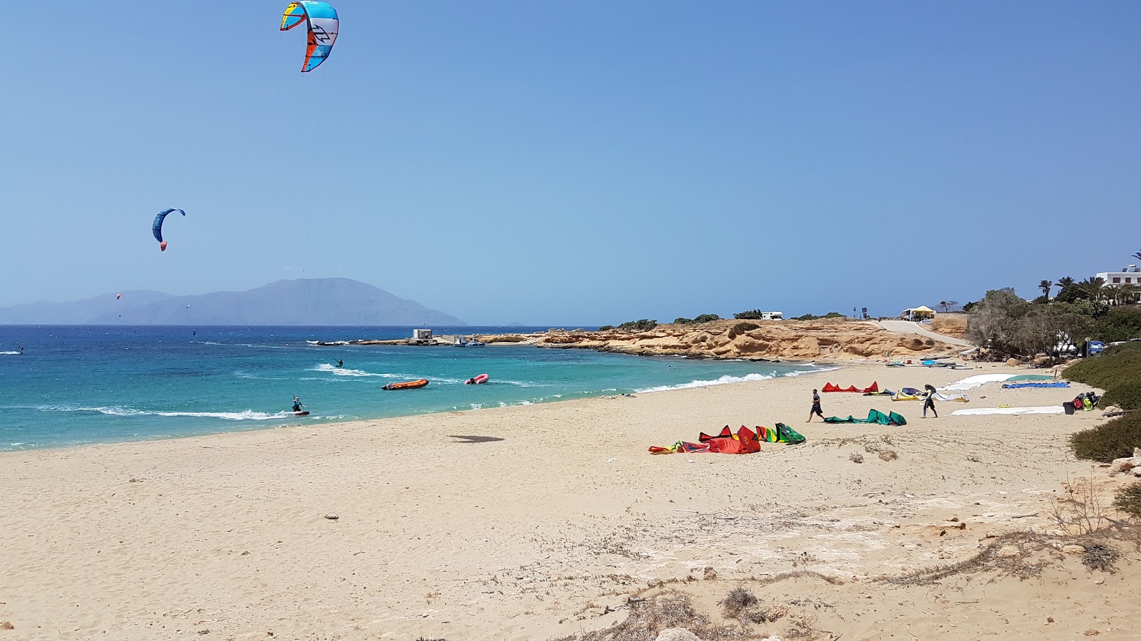 Foto van Agrilaopotamos beach gelegen in een natuurlijk gebied