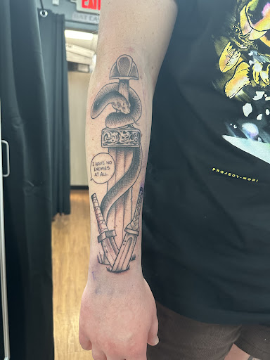 Explore post malone tattoo ideas lyrics, creative tattoo ideas in Rogers, available at Saved by Grace Tattoo Studio