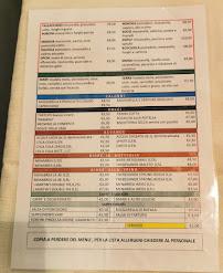 Pizzeria PIZZA E FICHI à Rieti (la carte)