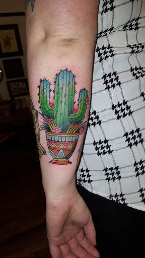 Explore chef knife tattoo ideas, creative tattoo ideas in Providence, available at The Torchbearer Tattoo