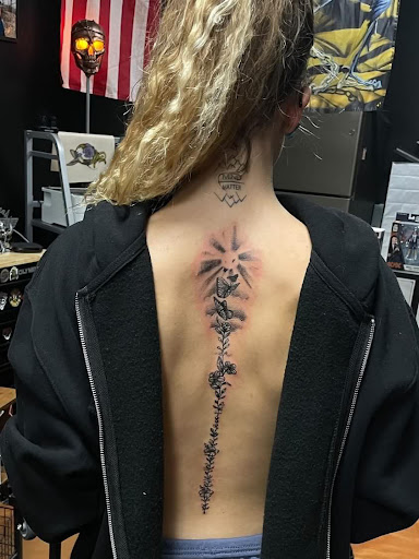 Explore dark tattoo sleeve ideas, creative tattoo ideas in Fort Wayne, available at FullBloom Tattoos