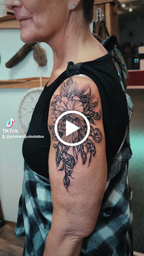 Explore island tattoo ideas, creative tattoo ideas in Cornelia, available at Prismatic Pulse Tattoo