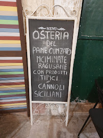 Osteria del Pane Cunzato à Ragusa menu