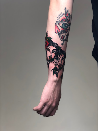 Explore family flower tattoo ideas, creative tattoo ideas in Fort Wayne, available at Attraction Tattoos