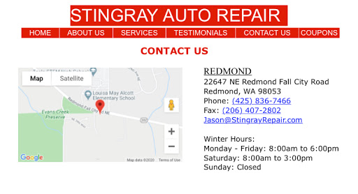 Auto Repair Shop «Stingray Auto Repair», reviews and photos, 22647 Redmond-Fall City Rd NE, Redmond, WA 98053, USA