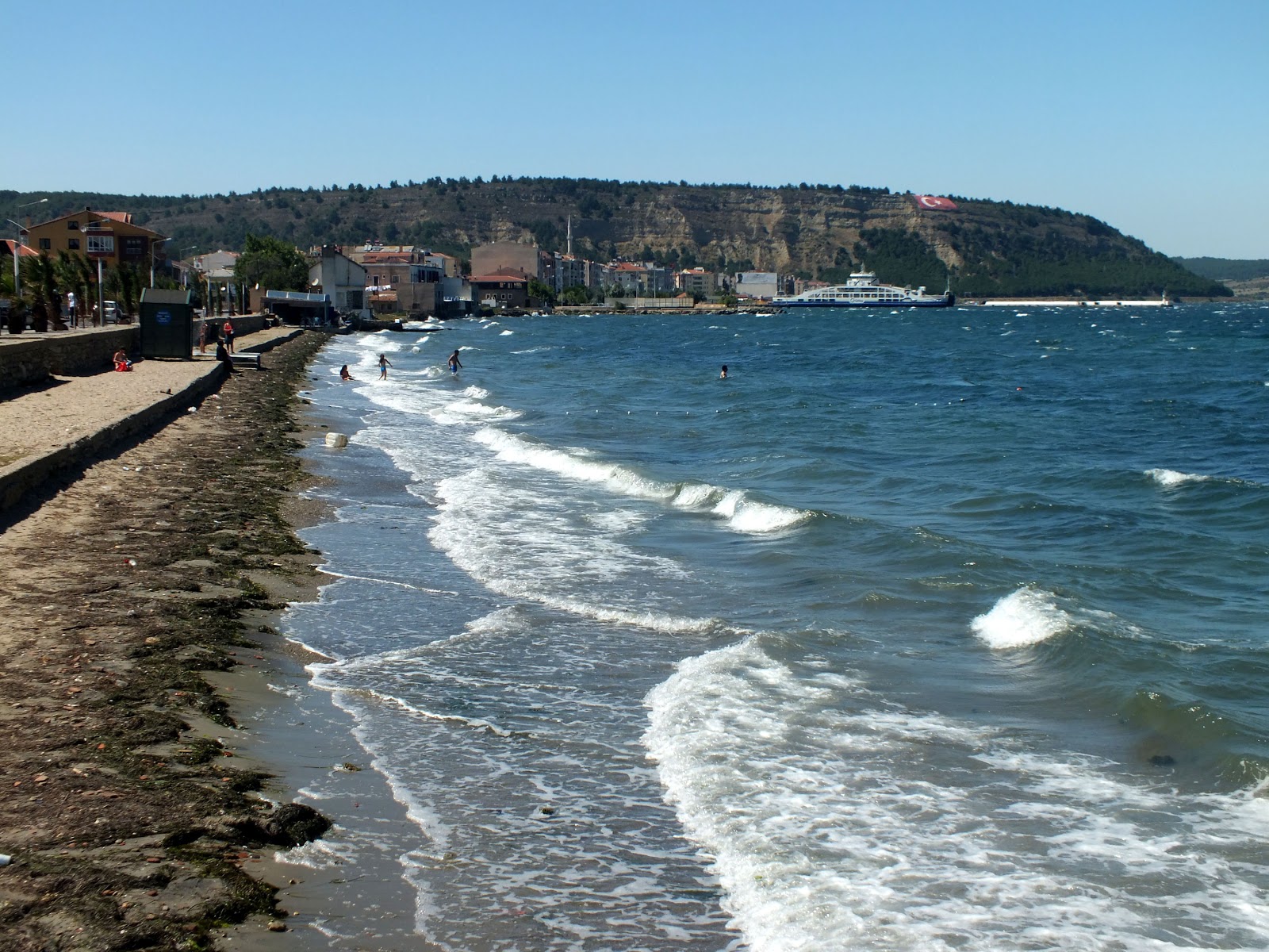 Fotografija Eceabat beach z ravna obala