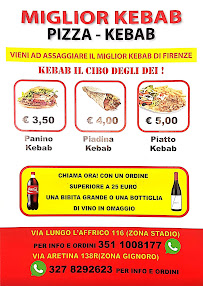 Miglior kebab à Florence carte
